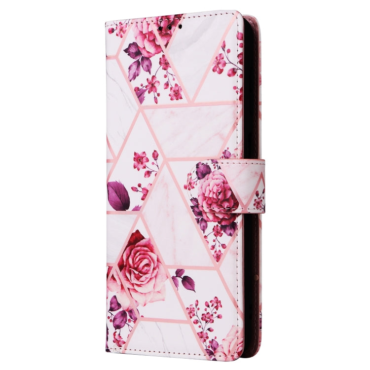 For Samsung Galaxy A16 5G Marble Bronzing Stitching Leather Phone Case