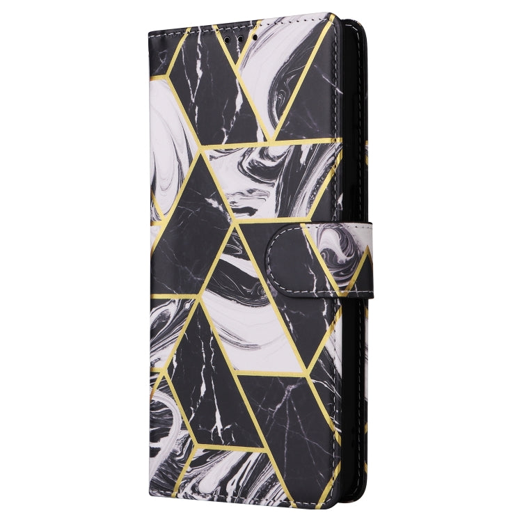 For Samsung Galaxy A35 5G Marble Bronzing Stitching Leather Phone Case