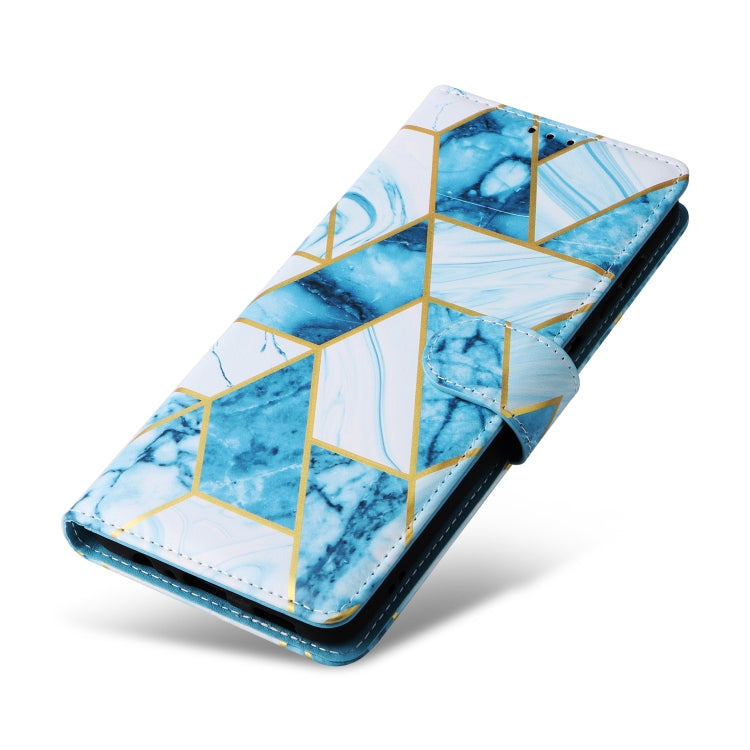 For Samsung Galaxy A35 5G Marble Bronzing Stitching Leather Phone Case