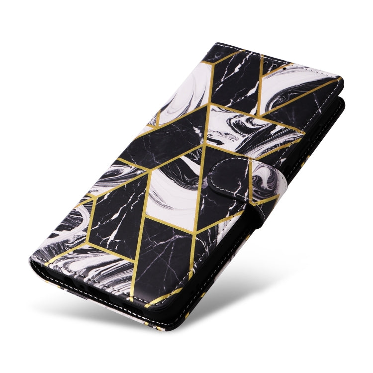 For Samsung Galaxy A26 5G Marble Bronzing Stitching Leather Phone Case