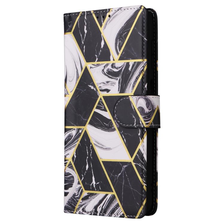 For Samsung Galaxy A56 5G Marble Bronzing Stitching Leather Phone Case