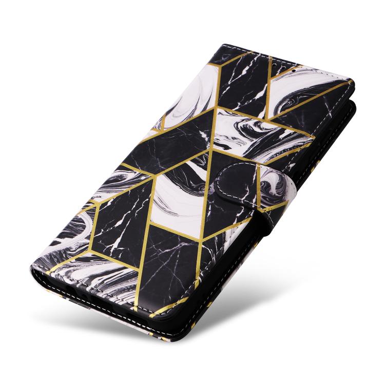 For Samsung Galaxy A56 5G Marble Bronzing Stitching Leather Phone Case