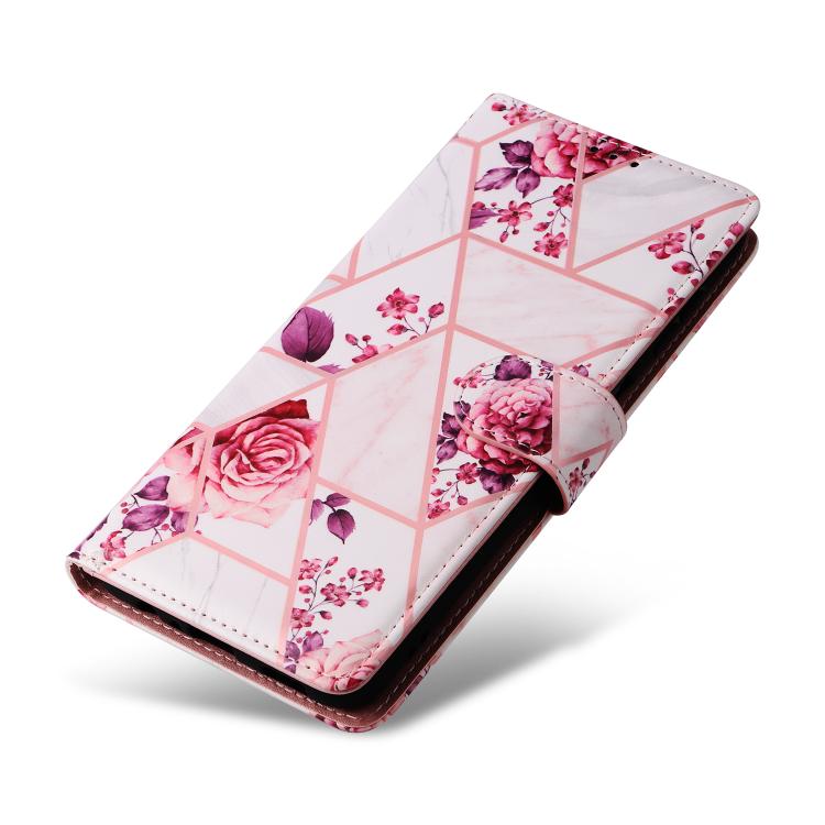For Samsung Galaxy A56 5G Marble Bronzing Stitching Leather Phone Case