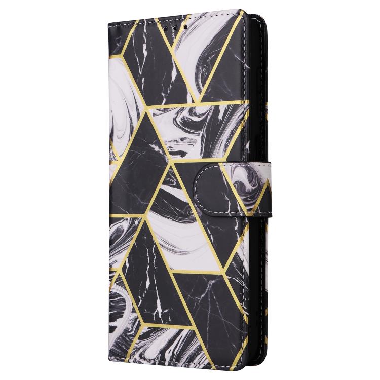 For Samsung Galaxy A37 5G / A36 5G Marble Bronzing Stitching Leather Phone Case