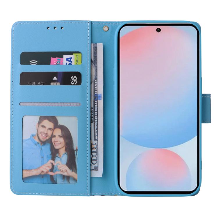 For Samsung Galaxy A37 5G / A36 5G Marble Bronzing Stitching Leather Phone Case