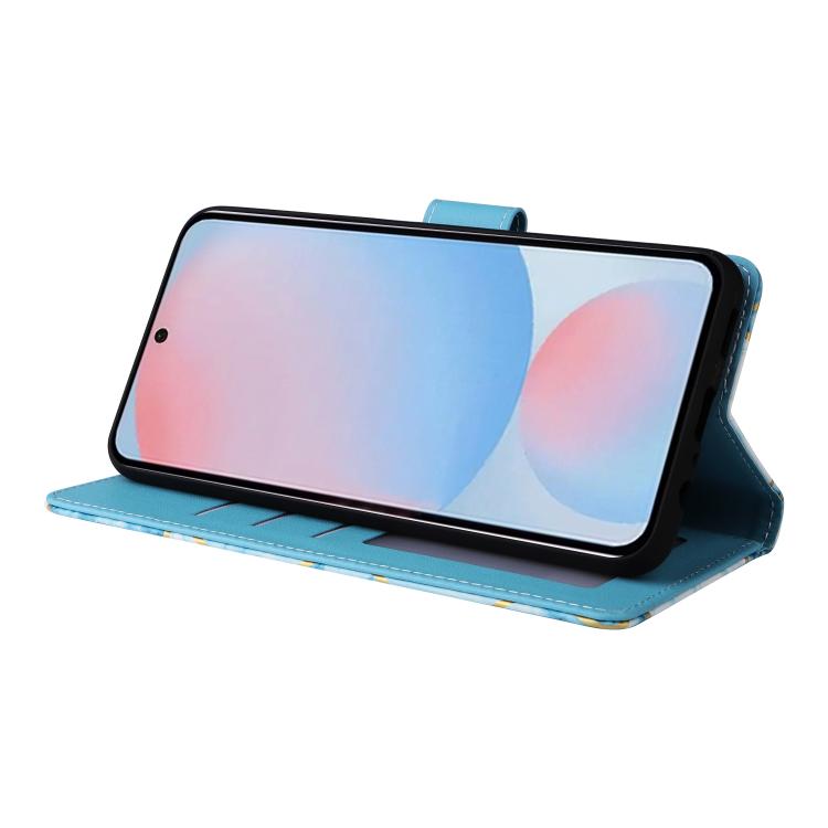 For Samsung Galaxy A37 5G / A36 5G Marble Bronzing Stitching Leather Phone Case