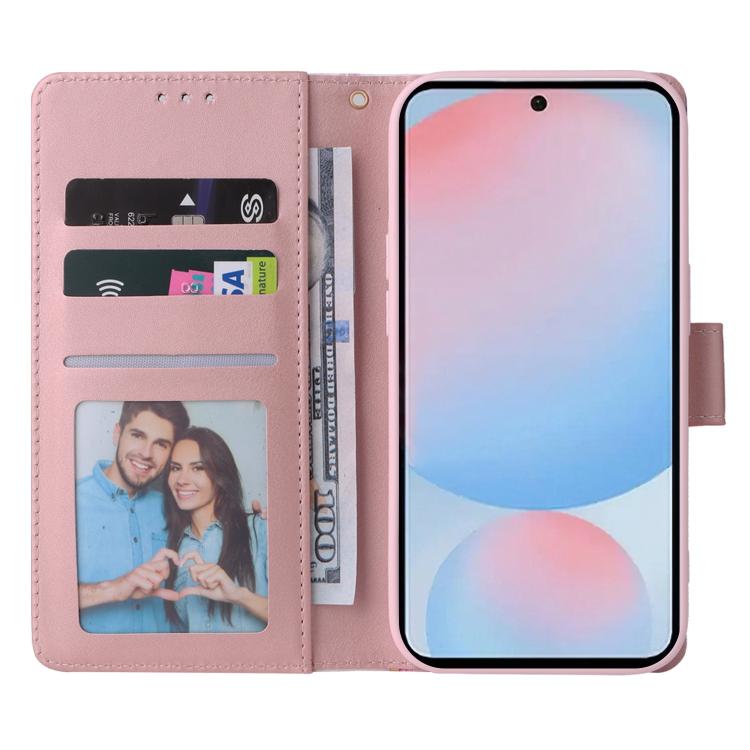 For Samsung Galaxy A37 5G / A36 5G Marble Bronzing Stitching Leather Phone Case
