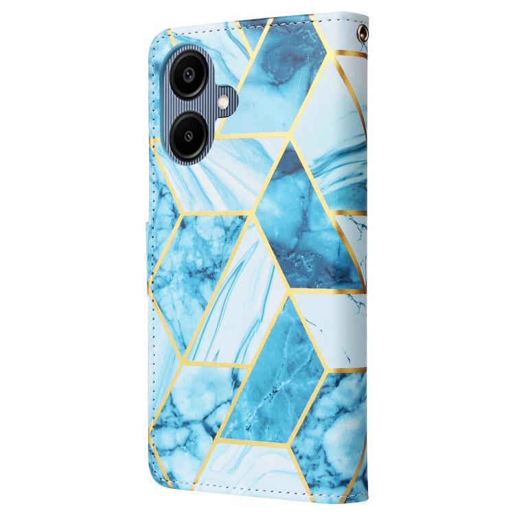 For Samsung Galaxy A07 4G / 5G Marble Bronzing Stitching Leather Phone Case