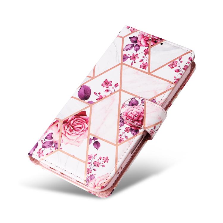 For Samsung Galaxy A07 4G / 5G Marble Bronzing Stitching Leather Phone Case