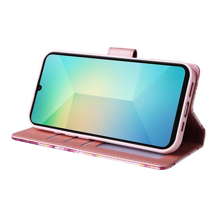 For Samsung Galaxy A07 4G / 5G Marble Bronzing Stitching Leather Phone Case