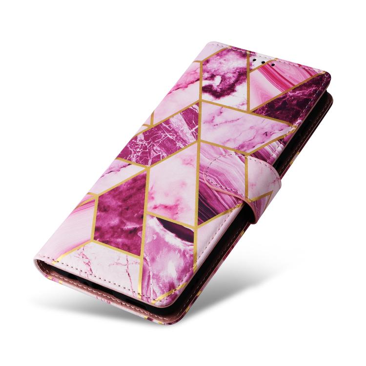 For Samsung Galaxy A17 5G Marble Bronzing Stitching Leather Phone Case