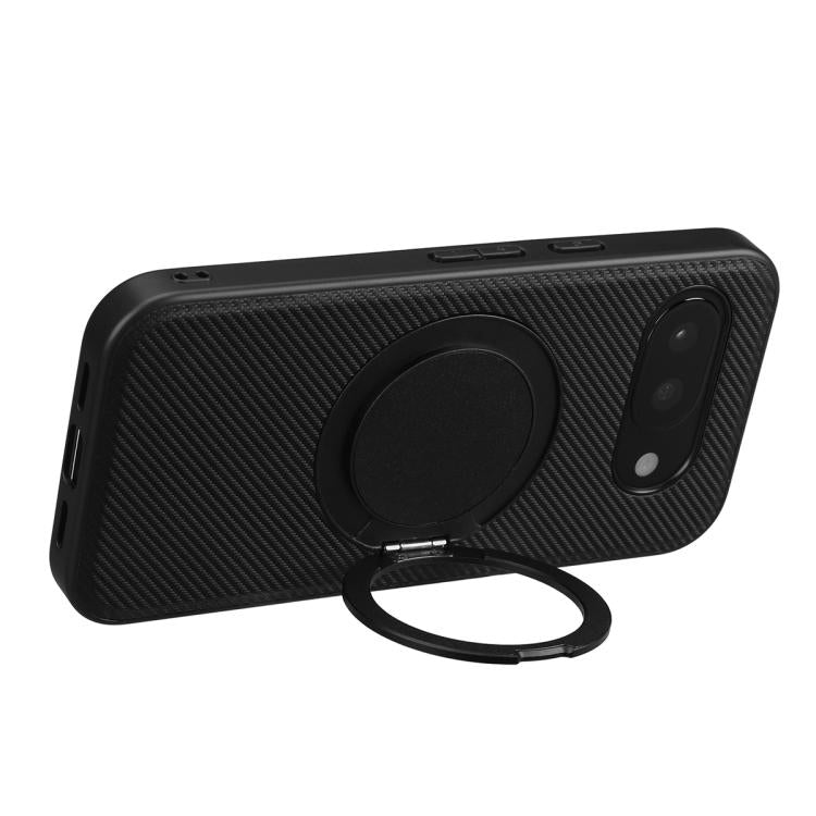 For Google Pixel 10a ViLi TCY Series Kevlar Leather Texture Rotating Holder Phone Case - Black