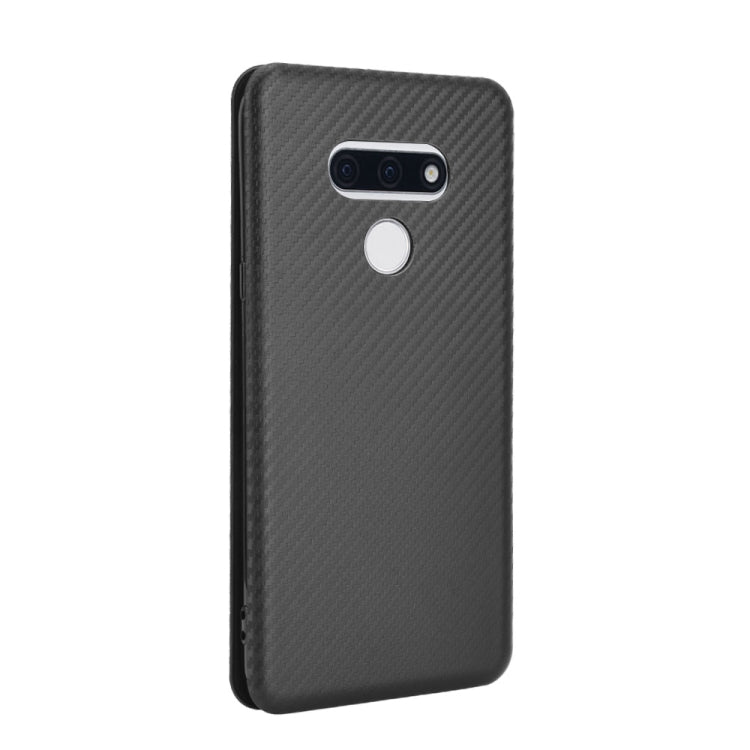 For LG Style 3 L-41 Carbon Fiber Texture Horizontal Flip TPU + PC + PU Leather Case with Card Slot