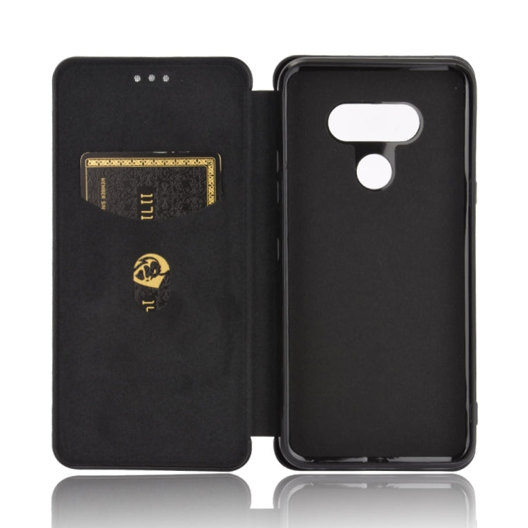 For LG Style 3 L-41 Carbon Fiber Texture Horizontal Flip TPU + PC + PU Leather Case with Card Slot