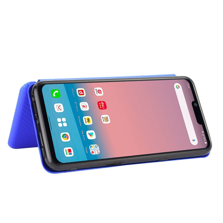 For LG Style 3 L-41 Carbon Fiber Texture Horizontal Flip TPU + PC + PU Leather Case with Card Slot