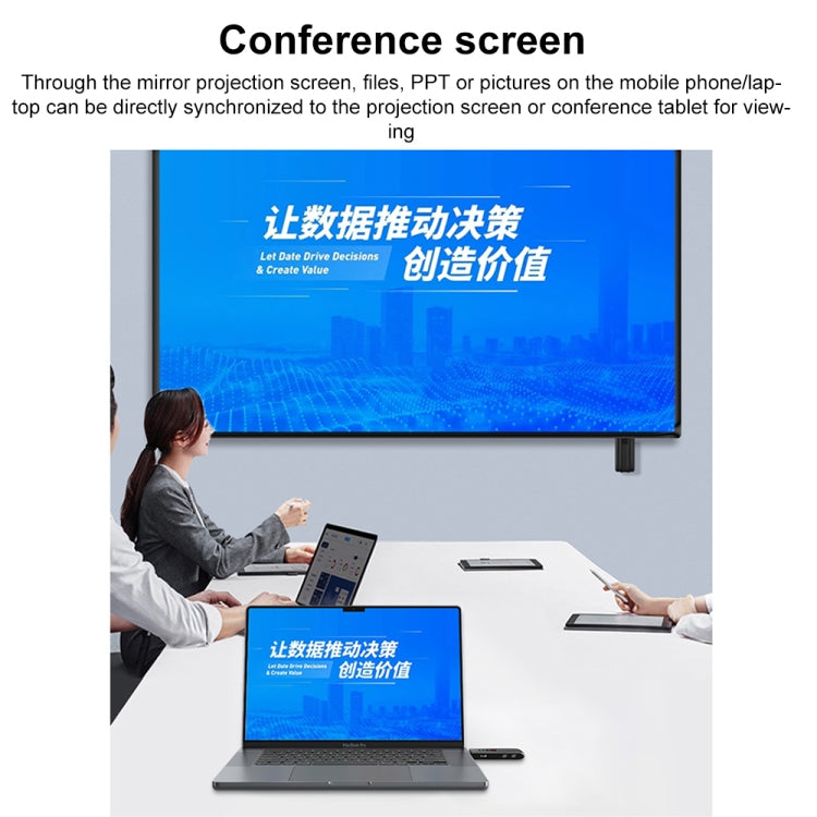 G132 1080P Type-C HD Wireless Screen Adapter - Black