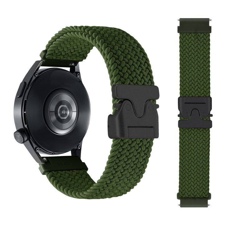 20mm Snap Button Nylon Braided Watch Band