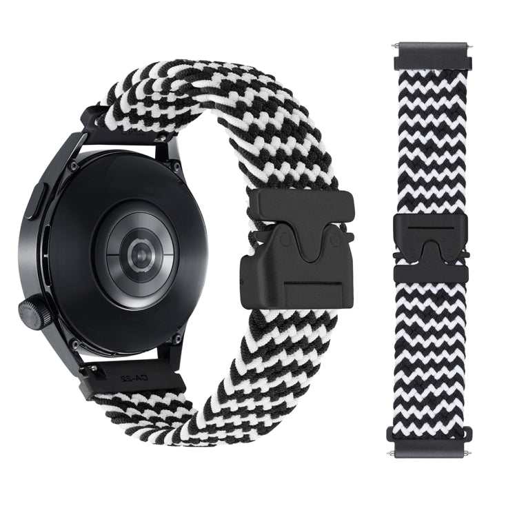 20mm Snap Button Nylon Braided Watch Band