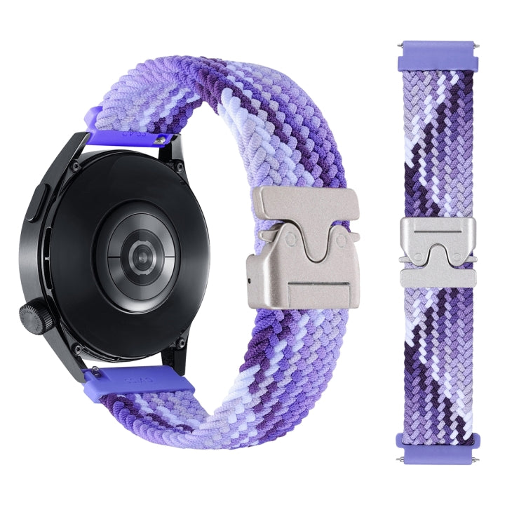 20mm Snap Button Nylon Braided Watch Band