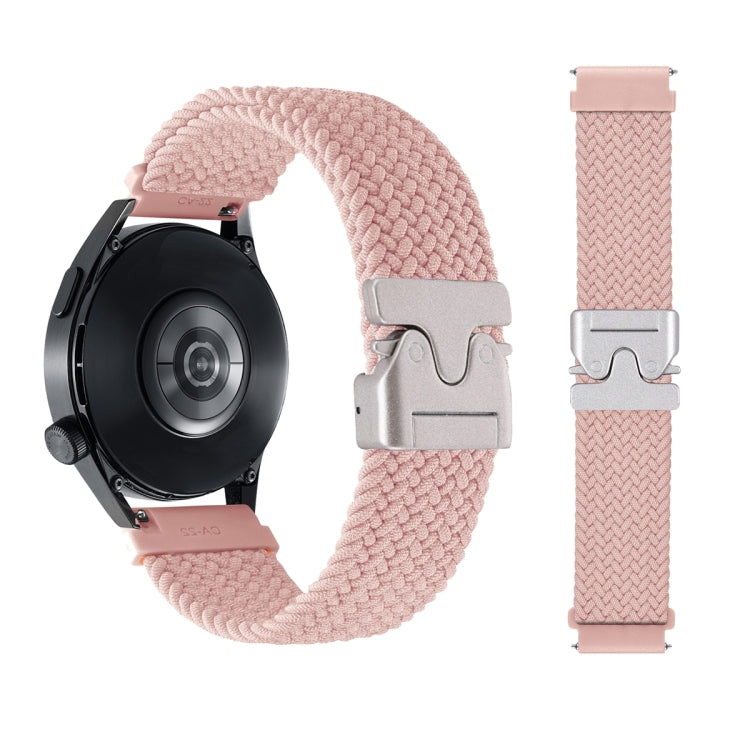 22mm Snap Button Nylon Braided Watch Band