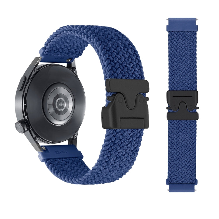22mm Snap Button Nylon Braided Watch Band