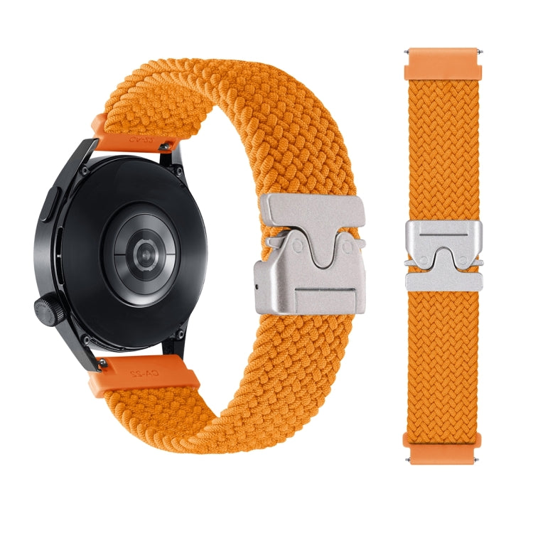 22mm Snap Button Nylon Braided Watch Band