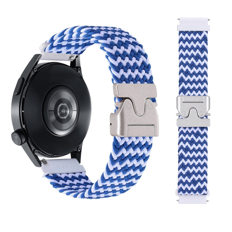 22mm Snap Button Nylon Braided Watch Band