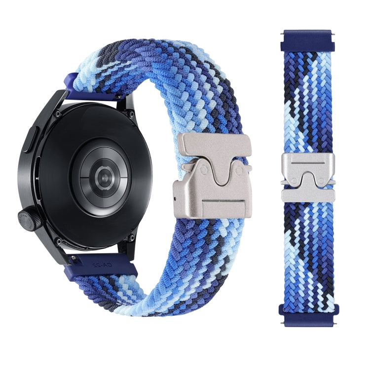22mm Snap Button Nylon Braided Watch Band