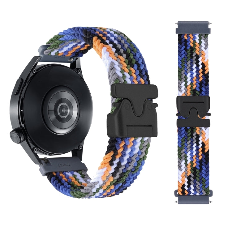 22mm Snap Button Nylon Braided Watch Band