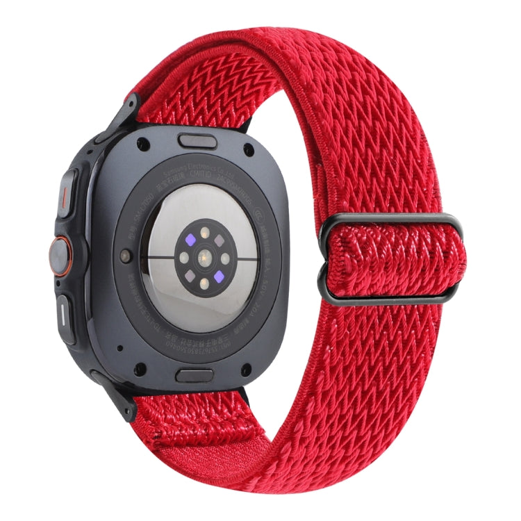 For Samsung Galaxy Watch Ultra 47mm / Ultra 2025 Wave Pattern Nylon Braided Watch Band