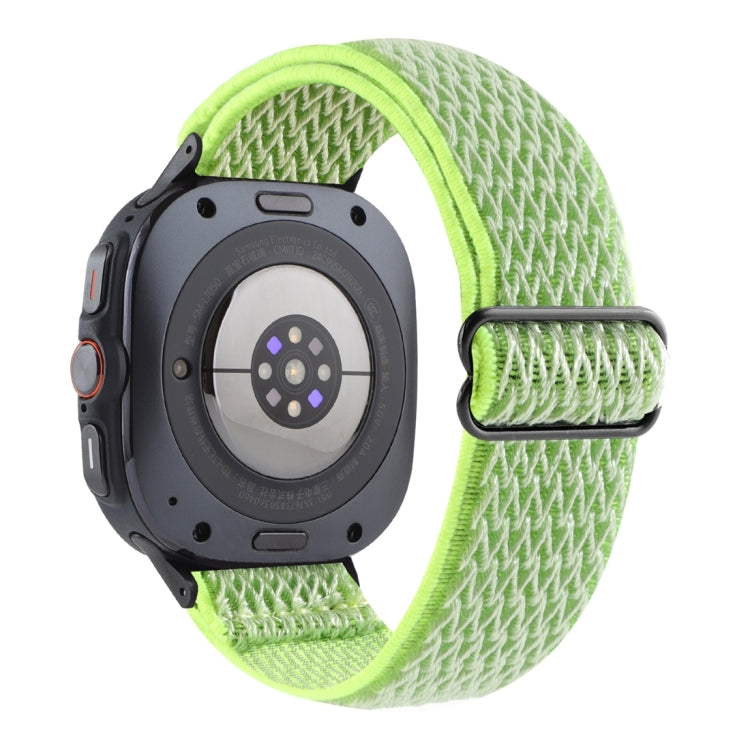 For Samsung Galaxy Watch Ultra 47mm / Ultra 2025 Wave Pattern Nylon Braided Watch Band
