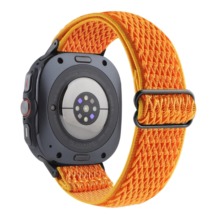 For Samsung Galaxy Watch Ultra 47mm / Ultra 2025 Wave Pattern Nylon Braided Watch Band