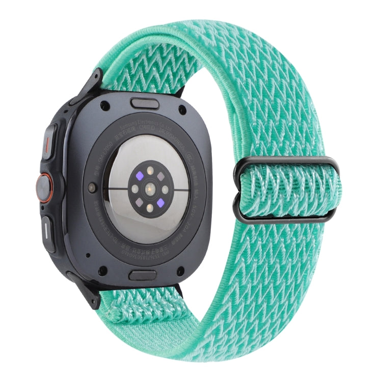 For Samsung Galaxy Watch Ultra 47mm / Ultra 2025 Wave Pattern Nylon Braided Watch Band