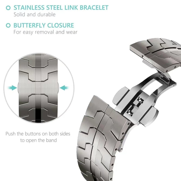 For Samsung Galaxy Watch Ultra 47mm / Ultra 2025 Butterfly Buckle Titanium Alloy Watch Band