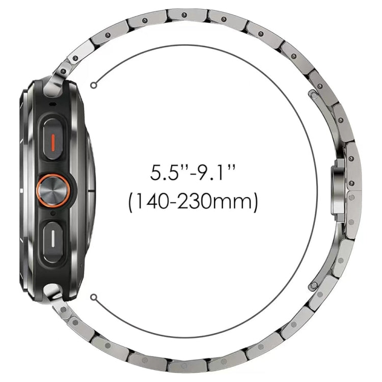 For Samsung Galaxy Watch Ultra 47mm / Ultra 2025 Butterfly Buckle Titanium Alloy Watch Band