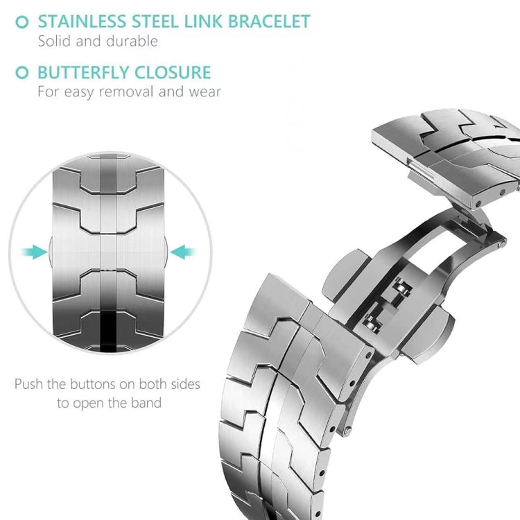 For Samsung Galaxy Watch Ultra 47mm / Ultra 2025 Butterfly Buckle Titanium Alloy Watch Band