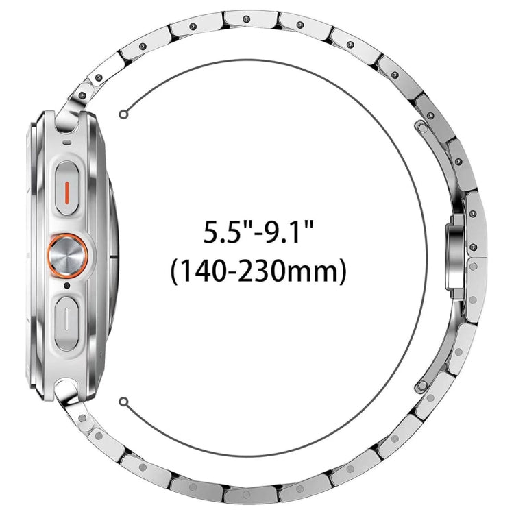 For Samsung Galaxy Watch Ultra 47mm / Ultra 2025 Butterfly Buckle Titanium Alloy Watch Band