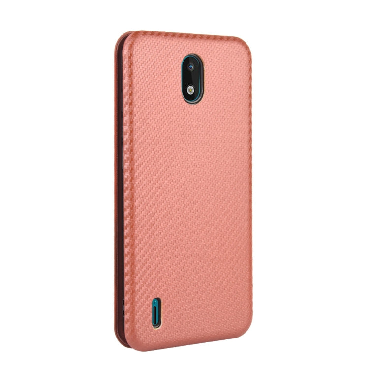 For Nokia 1.3 Carbon Fiber Texture Horizontal Flip TPU + PC + PU Leather Case with Card Slot