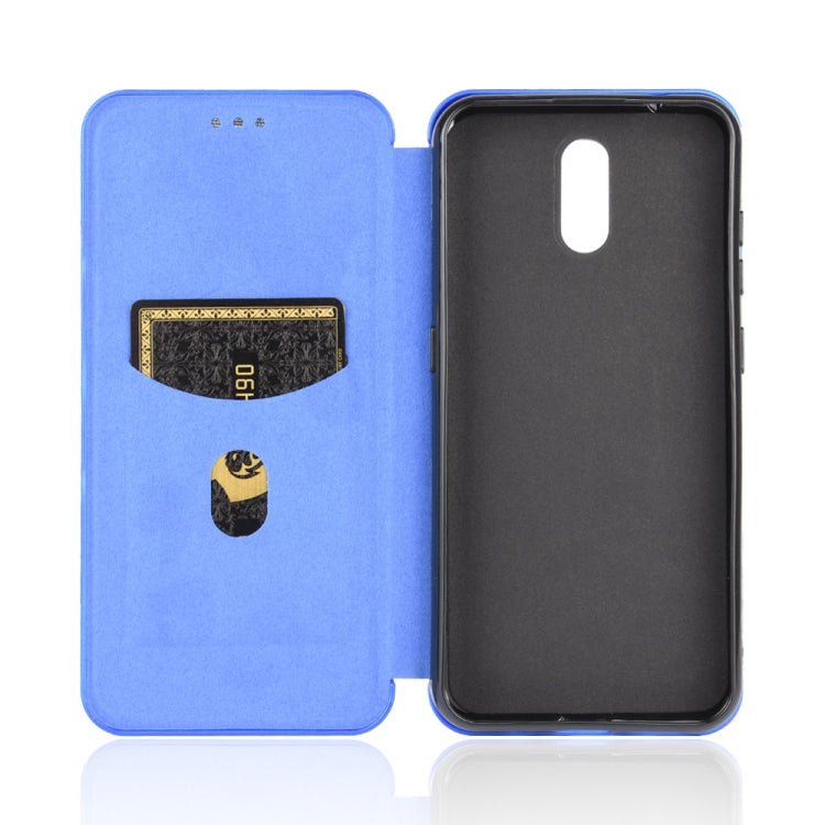 For Nokia 2.3 Carbon Fiber Texture Horizontal Flip TPU + PC + PU Leather Case with Card Slot