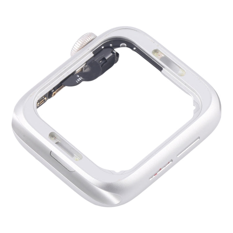 For Apple Watch Series 4 44MM LTE Aluminium Alloy Middle Frame Bezel Plate with Crown Spin Axis Flex Cable