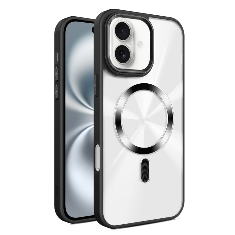 For iPhone 16 Plus Glaring CD Texture MagSafe Phone Case