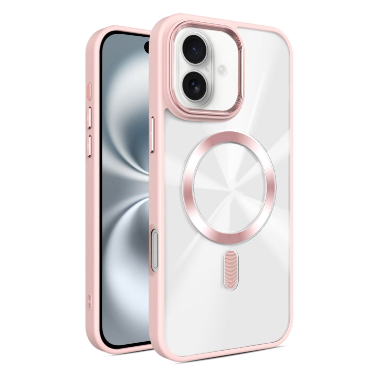 For iPhone 16 Plus Glaring CD Texture MagSafe Phone Case