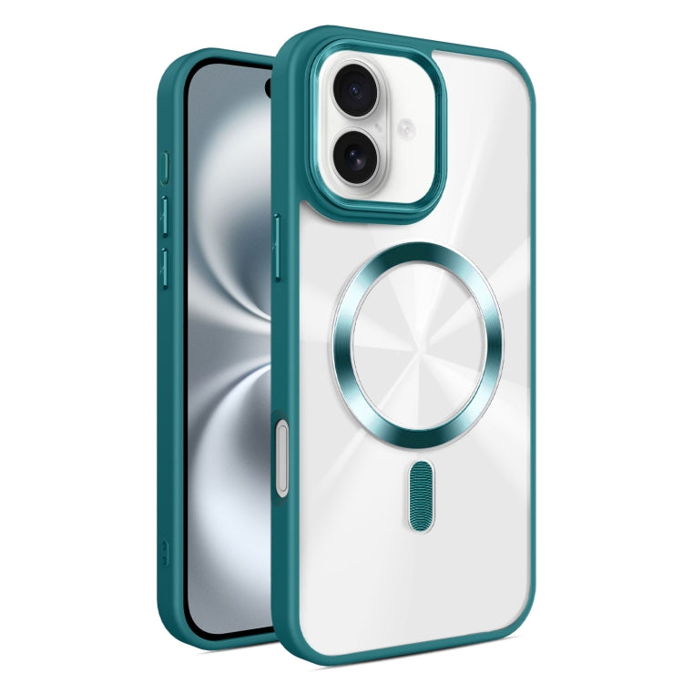 For iPhone 16 Plus Glaring CD Texture MagSafe Phone Case
