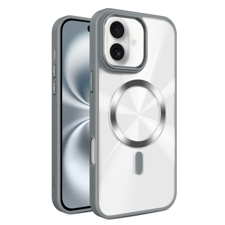 For iPhone 16 Plus Glaring CD Texture MagSafe Phone Case
