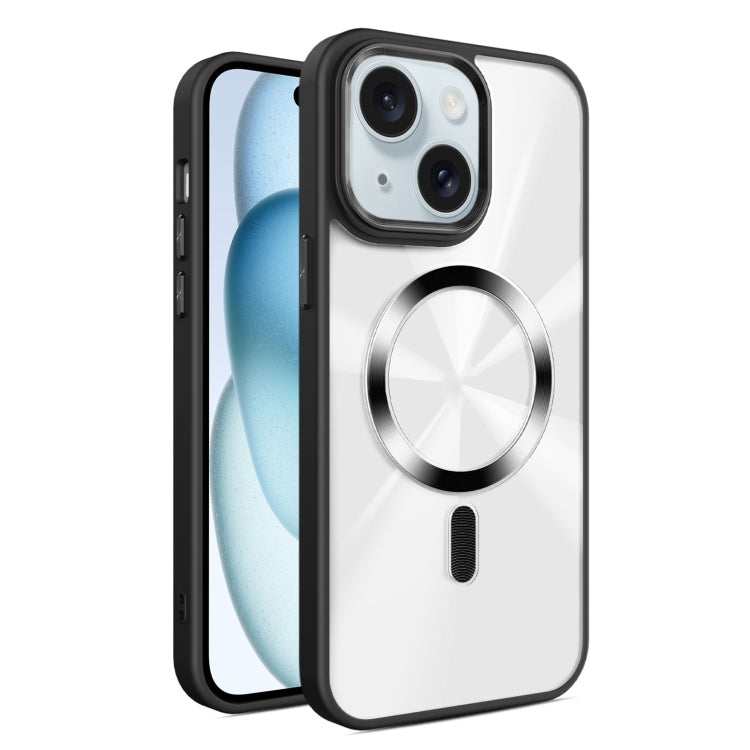 For iPhone 15 Glaring CD Texture MagSafe Phone Case