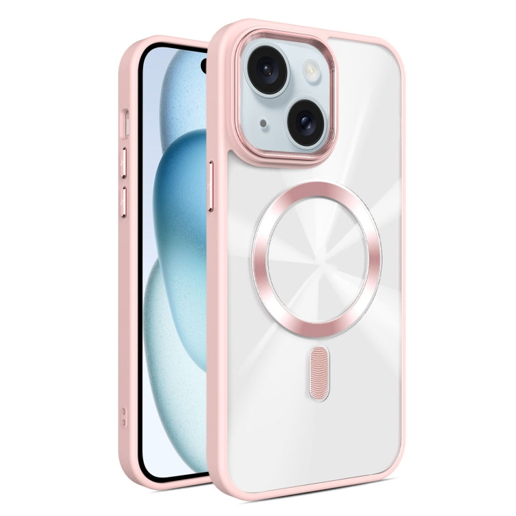 For iPhone 15 Glaring CD Texture MagSafe Phone Case