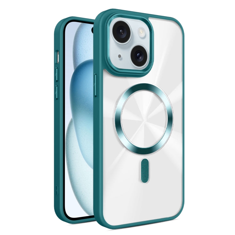 For iPhone 15 Glaring CD Texture MagSafe Phone Case