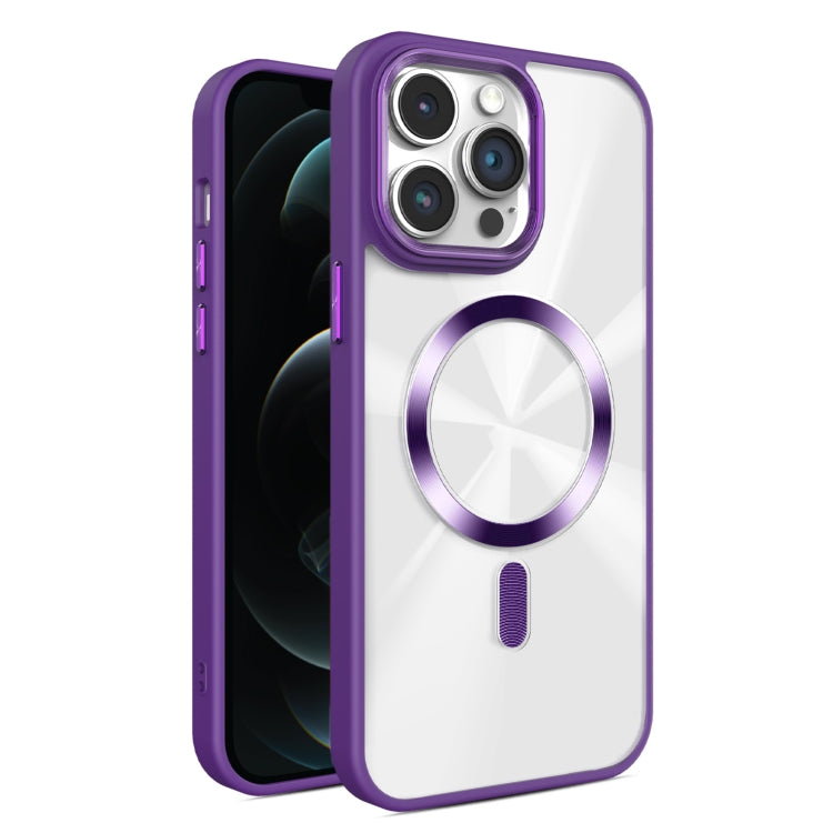 For iPhone 12 Pro Max Glaring CD Texture MagSafe Phone Case