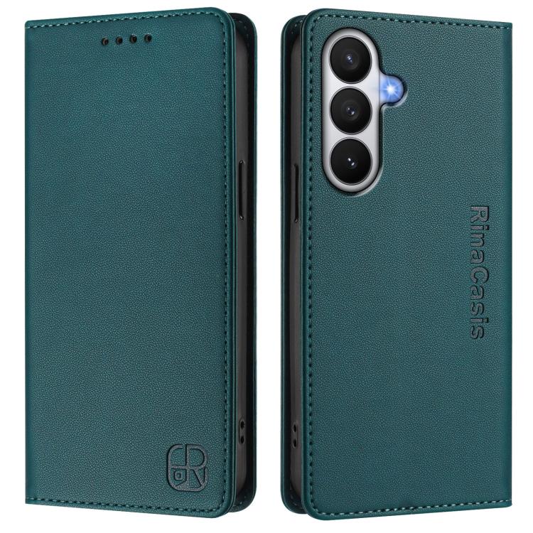 For Galaxy S26 5G RC01 Dual-Folded Magnetic Suction RFID Leather Phone Case