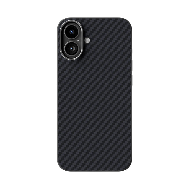 For iPhone 16 Plus ABEEL C Carbon Fiber Series 6D Micro Relief MagSafe Phone Case